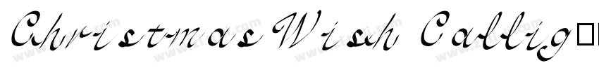 ChristmasWish Callig字体转换